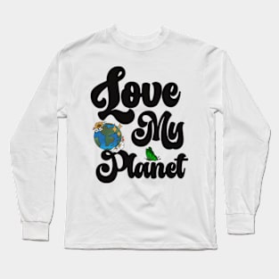 happy funny  earth day 2024 gift april 22 Cute Teacher  Lover Rainbow Long Sleeve T-Shirt